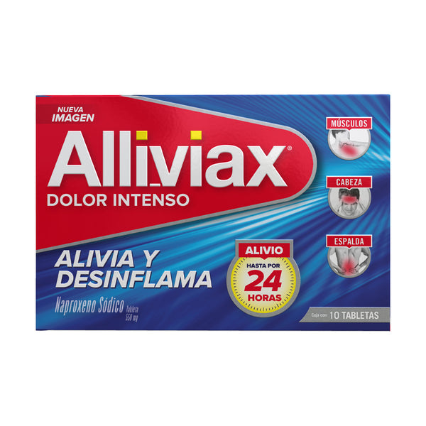 Alliviax 10 tabletas 550mg