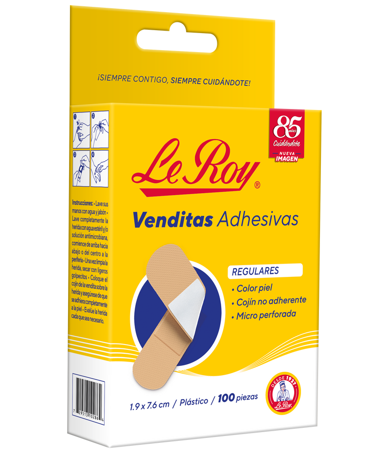 Venditas adh leroy piel 100 piezas