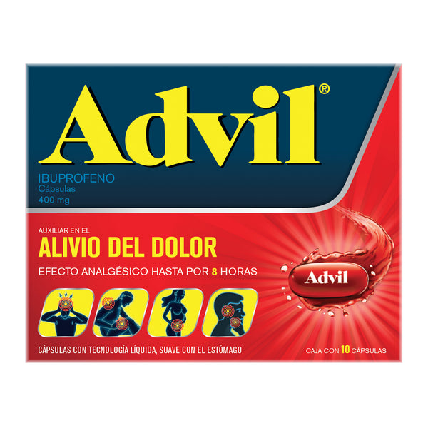 Advil max 10 capsulas 400mg