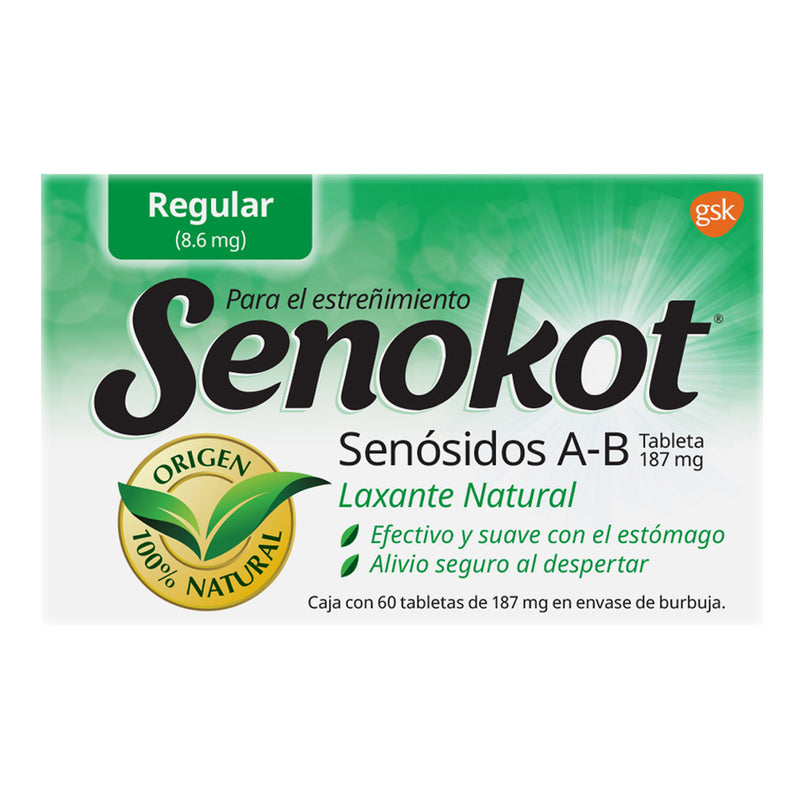 Senokot 187mg 60 tabletas