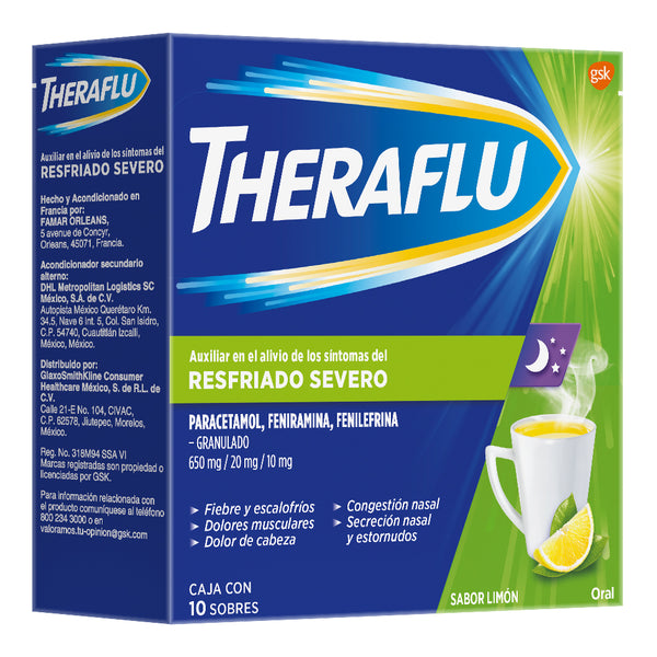 Theraflu te verde con 10 sobres