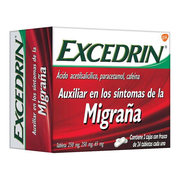 Excedrin migrana 48 tabletas 250mg