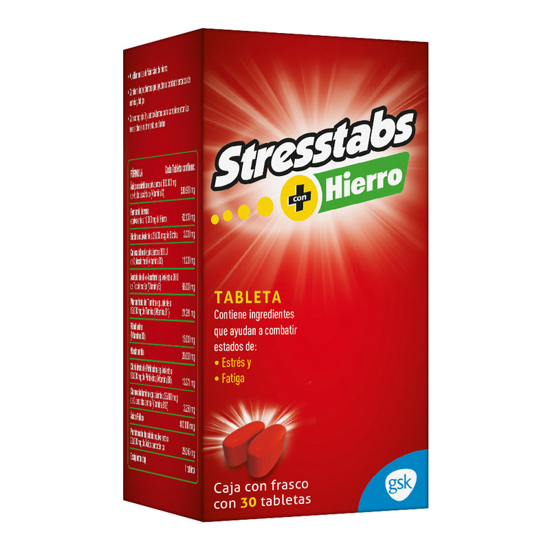 Stresstabletas 600 conhierro 30 grageas