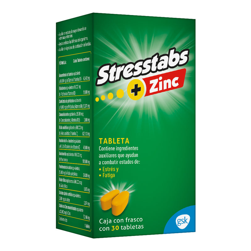 Stresstabletas 600 conzinc 30 grageas