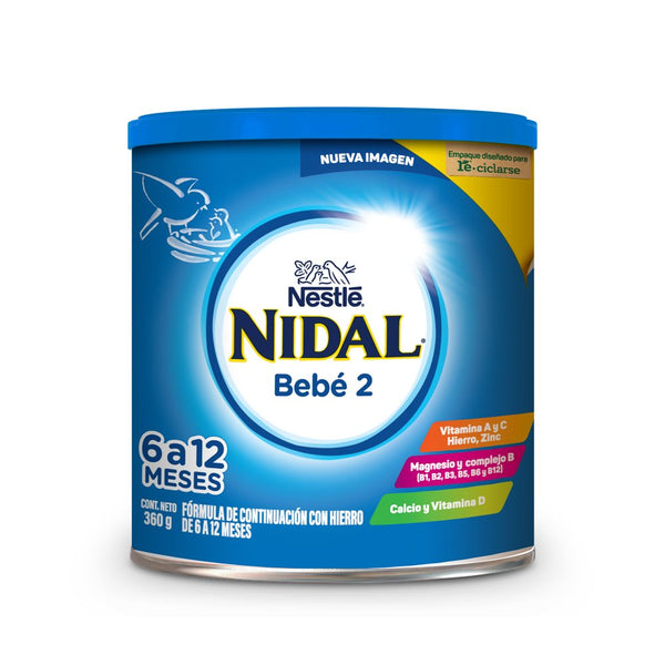 Nestle NAN Optipro 2 fórmula para bebé 2 pzas de 1.2 kg 