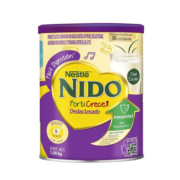 Leche nido forticrece deslactosada 1.08kg