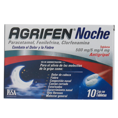 Agrifen noche 10 tabletas