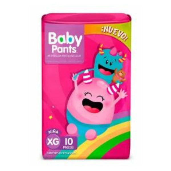 PAN BABY PANTS T4 NIÑA 10 PZS