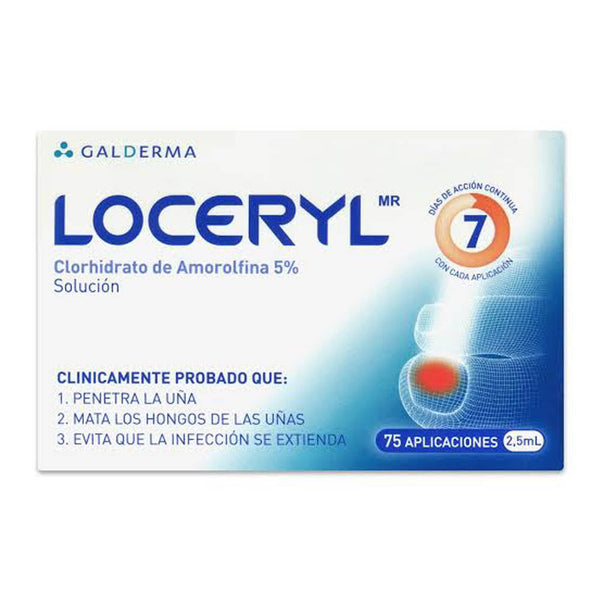Loceryl solucion 5% 2.5ml