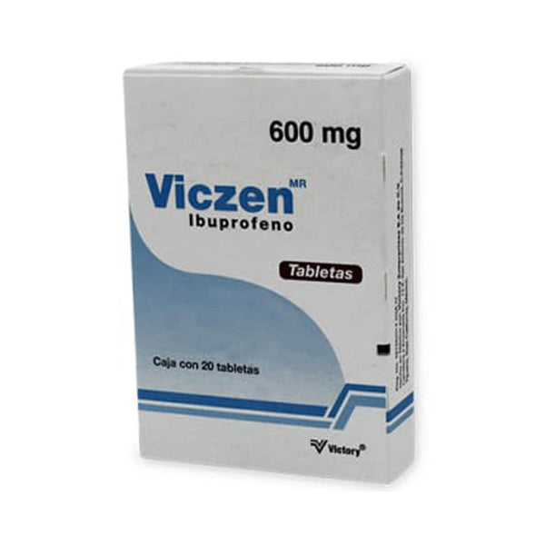 Ibuprofeno 600mg tabletas con 20 (viczen)