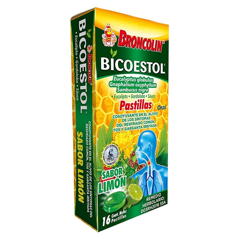 Bicoestol limon 16 pastillas