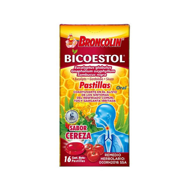 Bicoestol cereza 16 pastillas