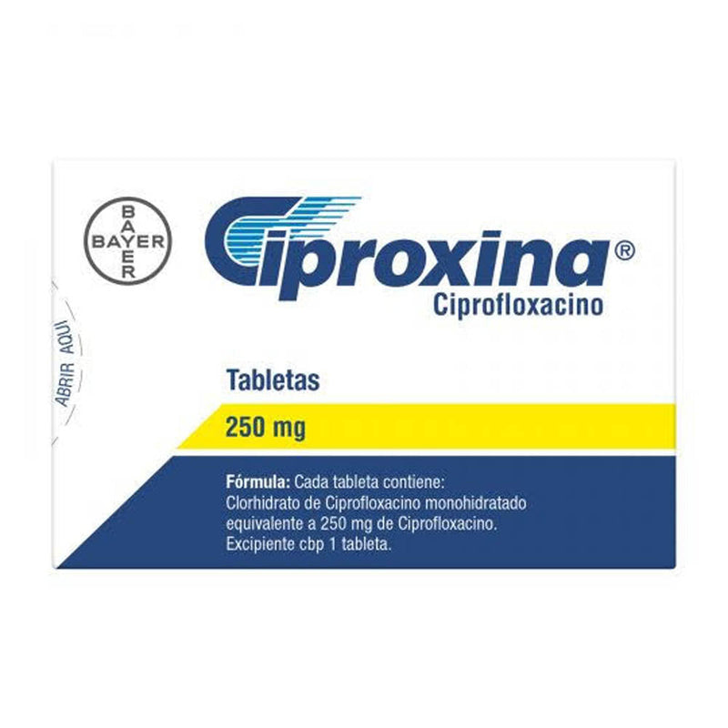 Ciproxina 12 comprimidos 250mg *a