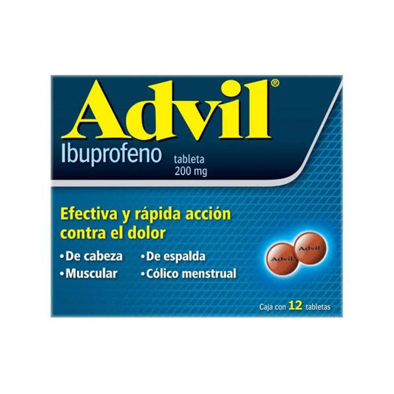 Advil 12 grageas 200mg
