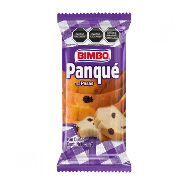 Panque con pasas 285 gr bimbo