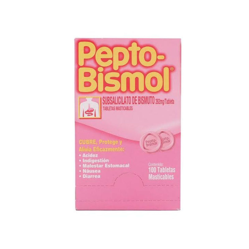 Peptobismol tabletas 100 masticables