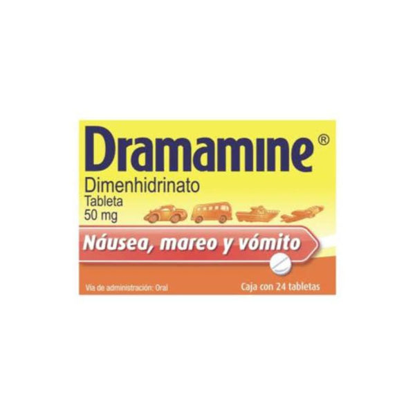 Dramamine 24 tabletas 50mg