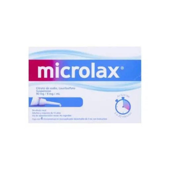 Microlax 4 enemas aplicadores 5ml