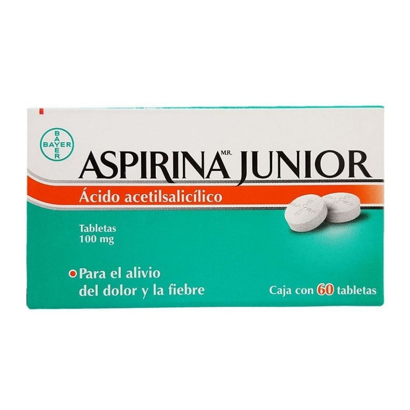 Aspirina junior 100 mg 60 piezas