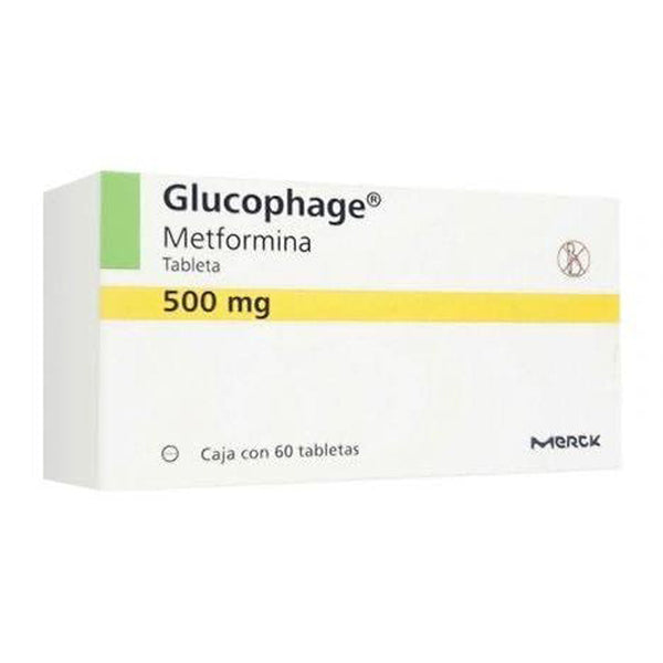 Glucophage 60 tabletas 500mg
