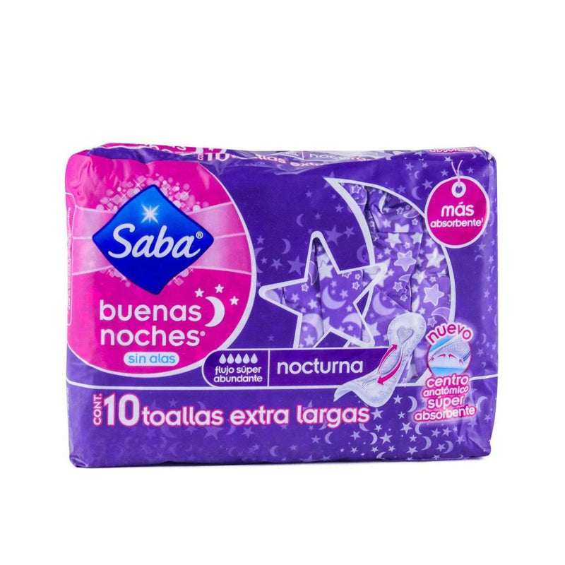 Toallas saba buenas noches extra larga con 10