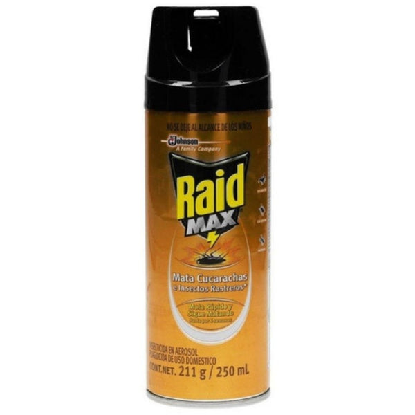 Insecticida raid max aerosol 250ml