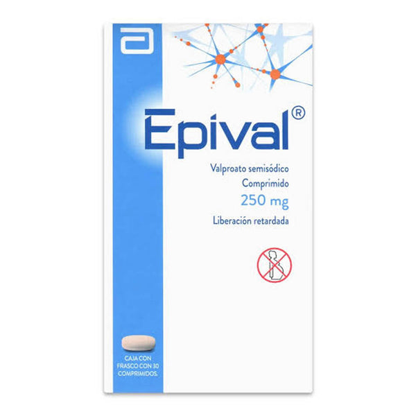 Epival 30 tabletas 250mg