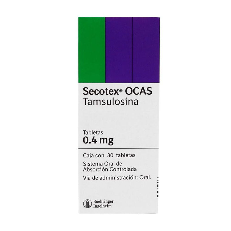 Secotex ocas 0.4 mg con 30 tabletas