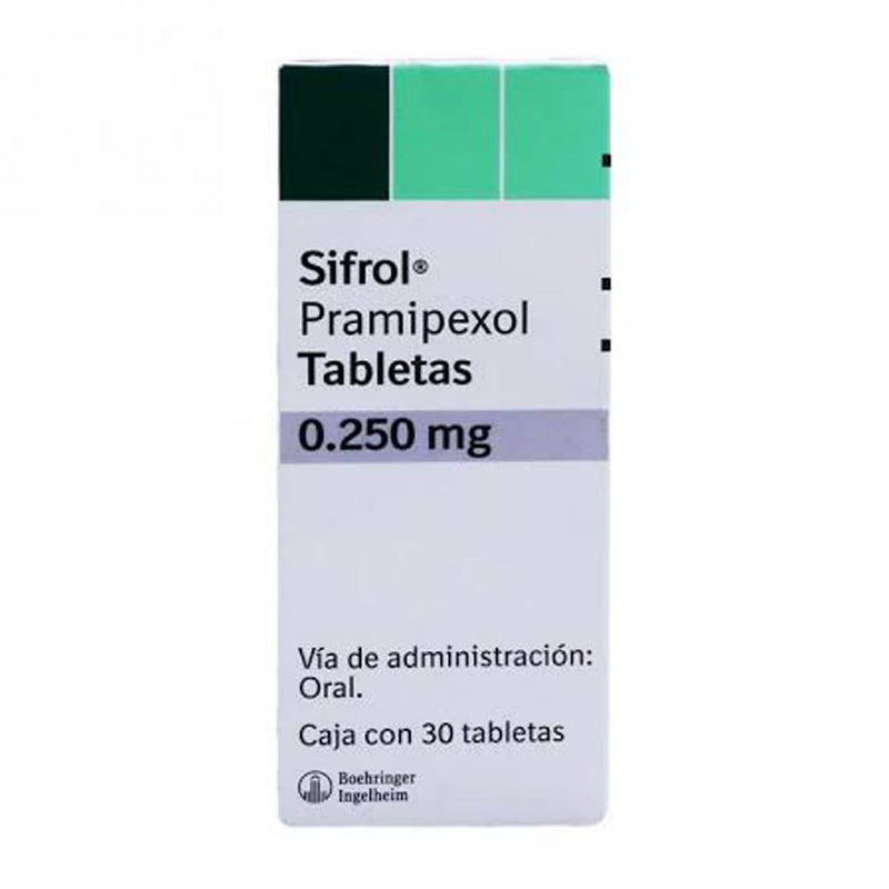 Sifrol 30 tabletas 0.250mg