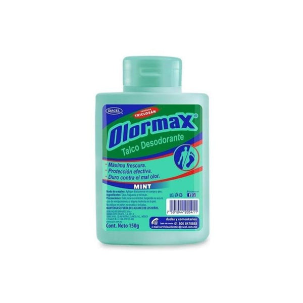 Talco desodorante olormax mint 150g