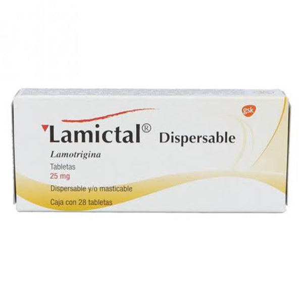 Lamictal dispersable 28 tabletas 25mg