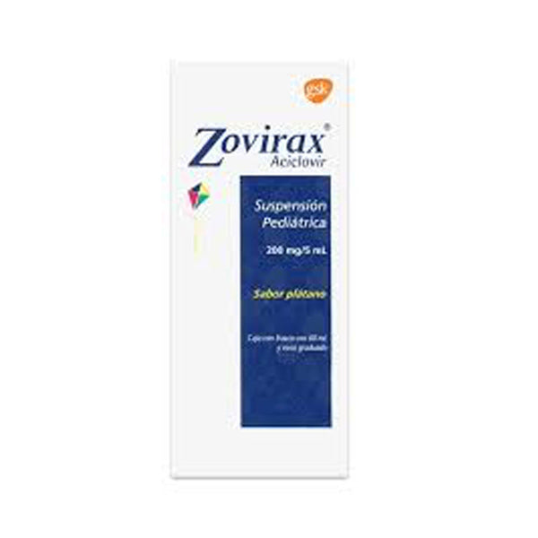 Zovirax suspension pediatrico sabor platano 60m