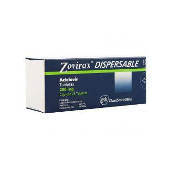 Zovirax 25 tabletas disper 200mg