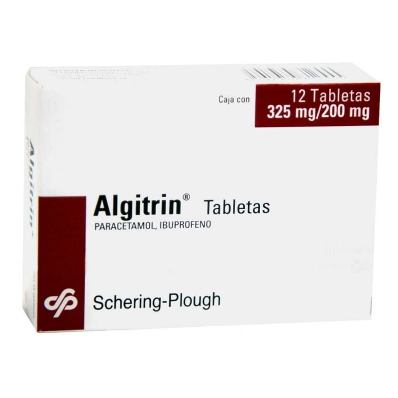 Algitrin 12 tabletas 325mg/200mg