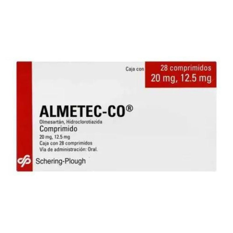 Almetec-co 28 comprimidos 20mg/12.5mg