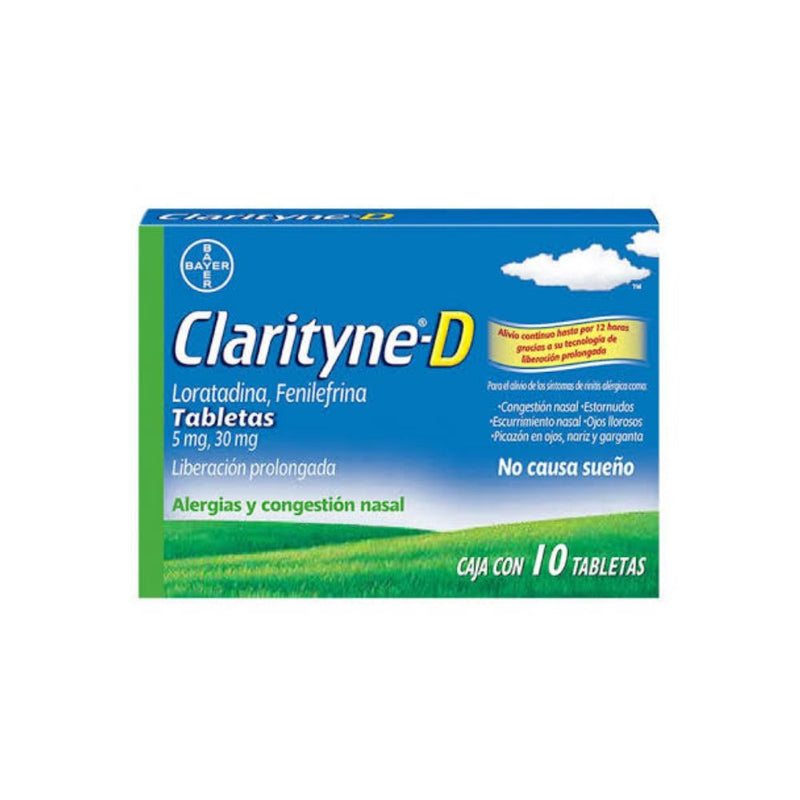 Clarityne d 10 tabletas 5.0mg/30mg