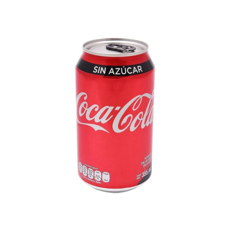 Coca cola sin azucar lata