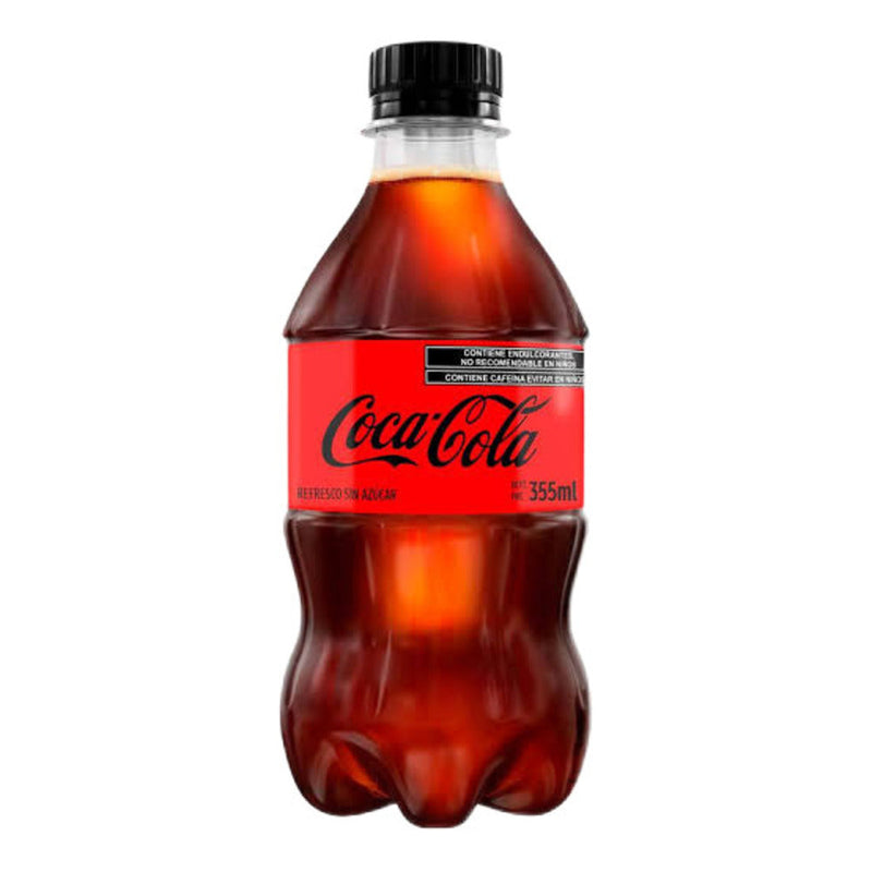 Coca cola sin azucar chubby 355 ml no retornable