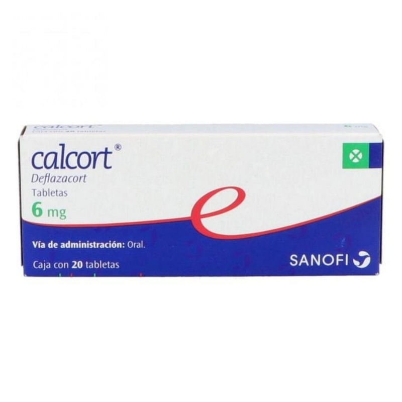 Calcort 20 tabletas 6mg deflazacort