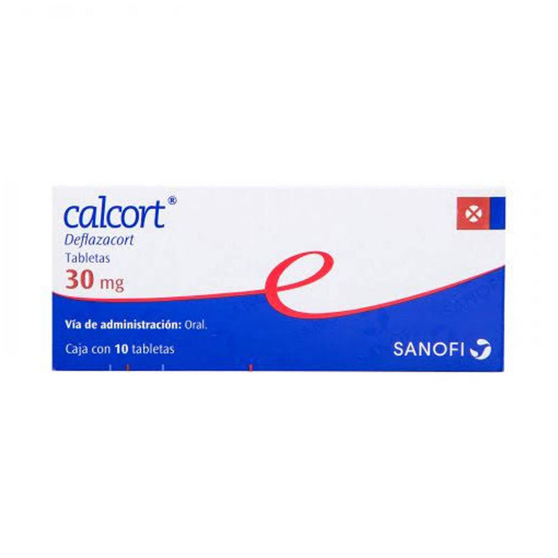 Calcort 10 tabletas 30mg deflazacort