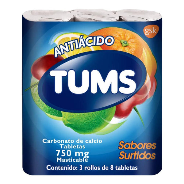 Tums extra surtido 3 roll