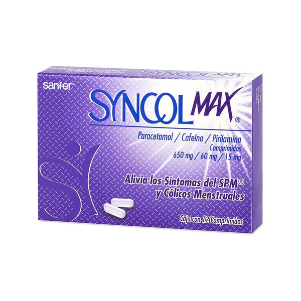 Syncol max 12 tabletas 650mg