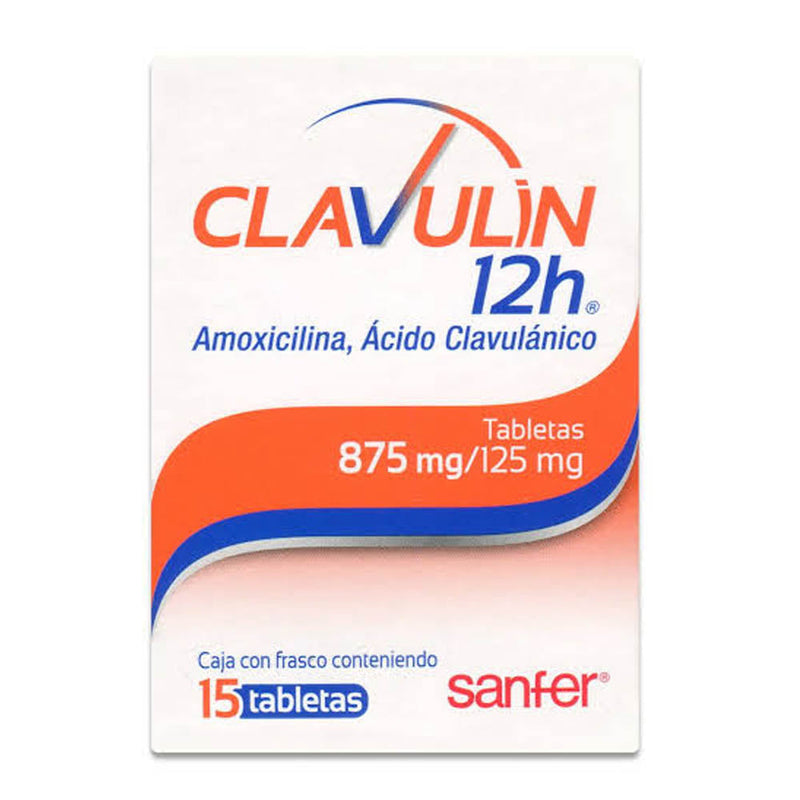 Clavulin 12h 15 tabletas 875/125m*a