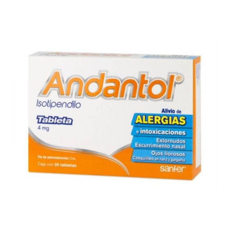 Andantol 20 tabletas 4mg