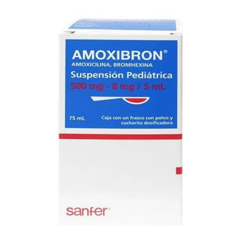 Amoxibron suspension pediatricoatrica 500/8mg 75ml *a