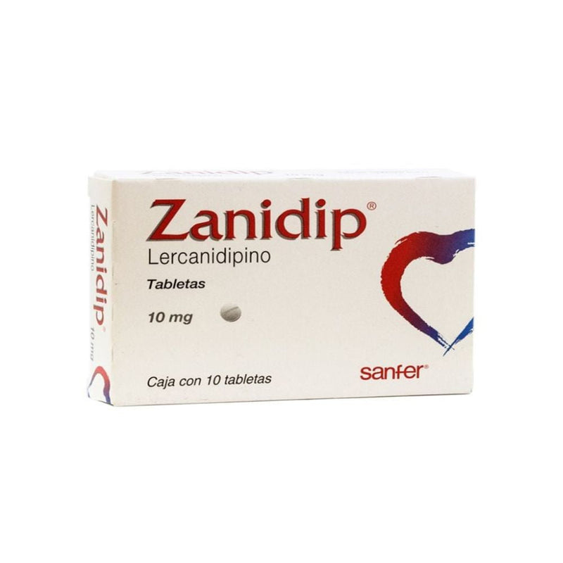 Zanidip 30 tabletas 10mg lercanidipino