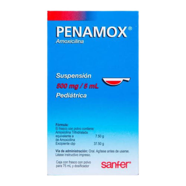 Penamox suspension pediatrico 500mg 75ml