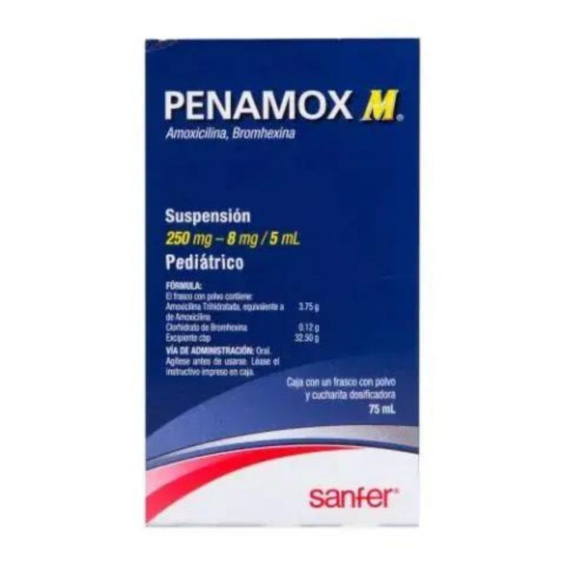 Penamox m suspension pediatrico 250mg/75m