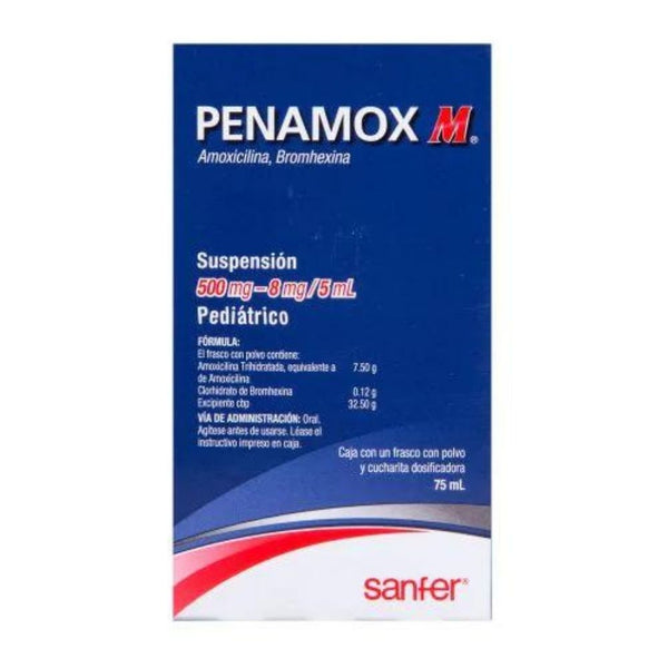 Penamox m suspension pediatrico 500 mg 75
