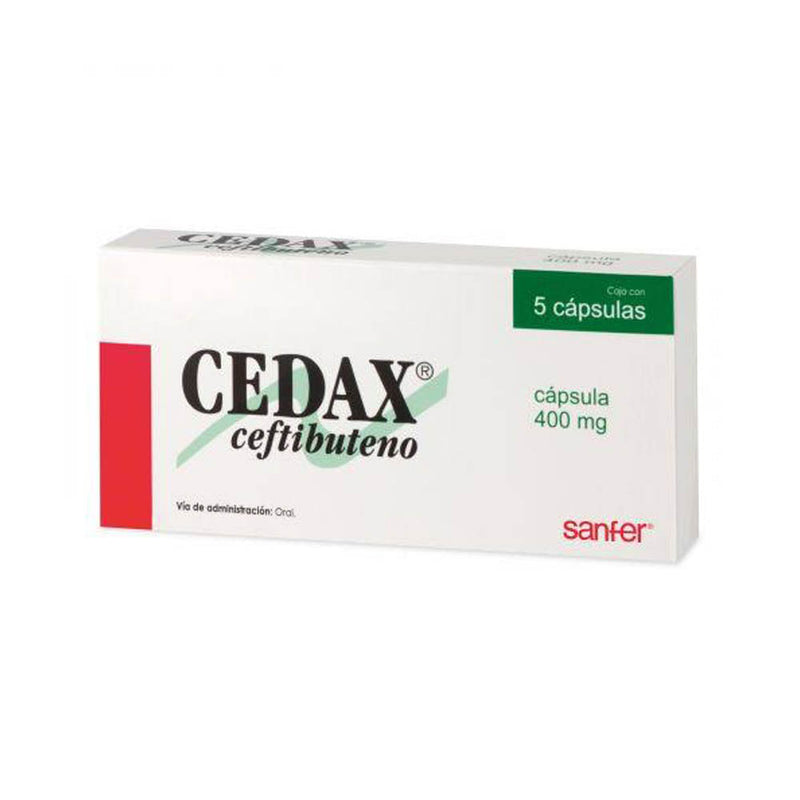Cedax 5 capsulas 400mg *a